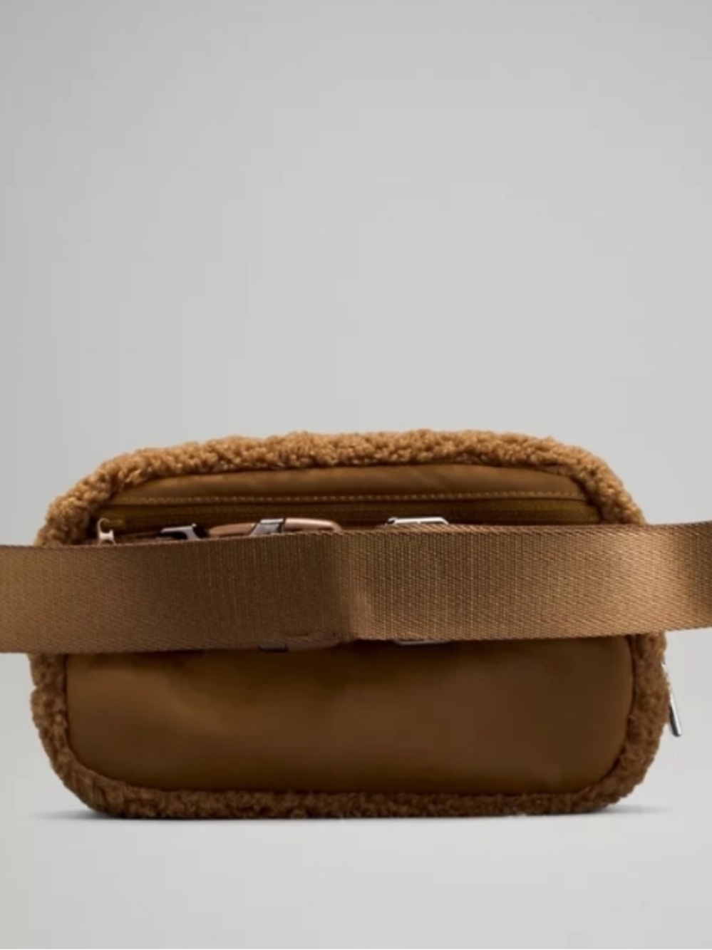 NWOT Lululemon Belt Bag Everywhere Belt Bag 1L Fleece Burnt Caramel Sold Out - Picture 3 of 13